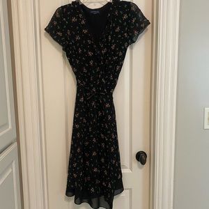 Ann Taylor floral wrap dress.